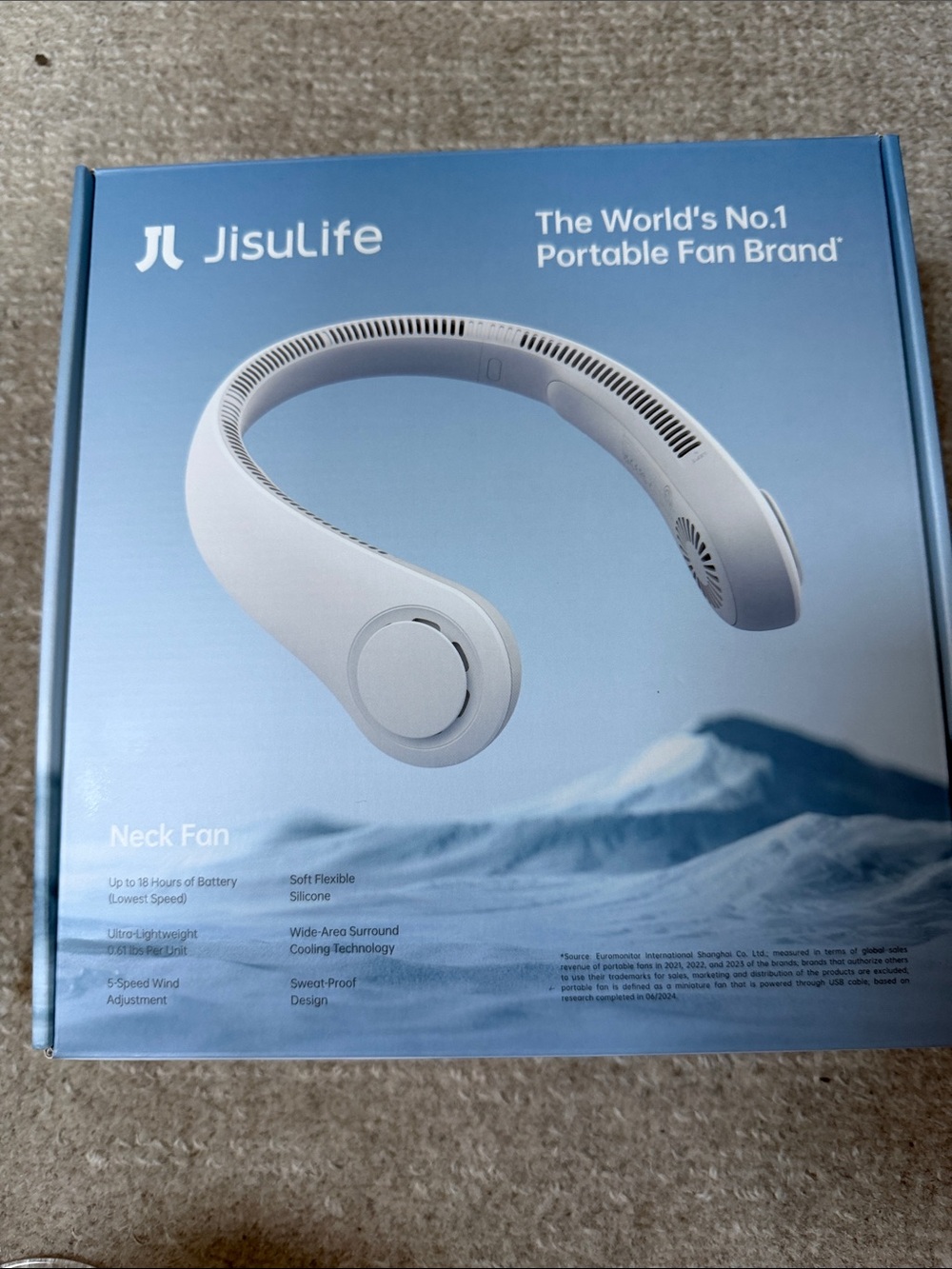 White Neck Fan – Portable Hands-Free Cooling